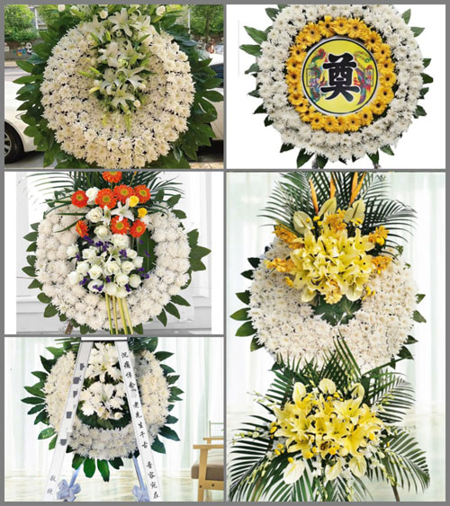 辽宁沈阳辽中区六间房镇花圈速递